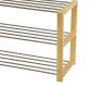 Raft metalic pentru pantofi, finisaj natural, 80 x 50 x 30 c