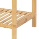 Raft din bambus, 3 rafturi, culoare naturală, 83 x 33 x 37 c
