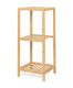 Raft din bambus, 3 rafturi, culoare naturală, 83 x 33 x 37 c