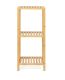 Raft din bambus, 3 rafturi, culoare naturală, 83 x 33 x 37 c