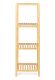 Raft din bambus cu 4 rafturi, culoare naturală, 110 x 33 x 3