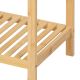 Raft din bambus cu 4 rafturi, culoare naturală, 110 x 33 x 3
