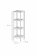 Raft din bambus cu 4 rafturi, culoare naturală, 110 x 33 x 3