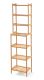 Raft din bambus cu 7 rafturi, culoare naturală, 157 x 40 x 2