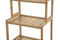 Raft din bambus cu 7 rafturi, culoare naturală, 157 x 40 x 2