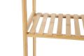 Raft din bambus cu 5 rafturi, culoare naturală, 130 x 60 x 2