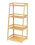 Raft din bambus cu 4 rafturi, culoare naturală, 85 x 39 x 29