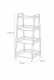 Raft din bambus cu 4 rafturi, culoare naturală, 85 x 39 x 29