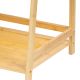 Raft din bambus cu 4 rafturi, culoare naturală, 85 x 39 x 29
