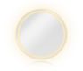 Oglindă LED rotundă 70 cm, aluminiu, lumină reglabilă, touch