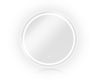 Oglindă LED rotundă 70 cm, aluminiu, lumină reglabilă, touch