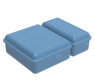 Cutie pentru gustări FUN, 1,6 l, albastru