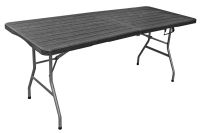 Masă CATERING, 180 x 74 cm, NEGRU