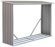 Adapost pentru lemne, sopron metalic, 242 x 75 x 160 cm.