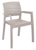 Scaun RECANATI din plastic, gri