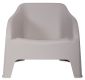 PETRA ARMCHAIR fotoliu din plastic, gri