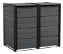 Dulap exterior KETER pentru 2 pubele 120L, gri antracit