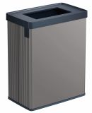 Verto coș de gunoi reciclabil, gri, 54 L