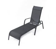 Șezlong de grădină metalic ZWC-52 - negru