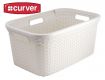 Coș pentru rufe RATTAN STYLE 45 l crem CURVER
