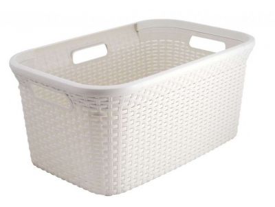Coș pentru rufe RATTAN STYLE 45 l crem CURVER