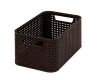 Cutie depozitare plastic STYLE BOX - S- CURVER maro
