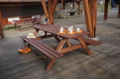 Set de picnic din lemn - 220CM