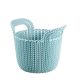Coș rotund TRICOT 3L - CURVER albastru deschis