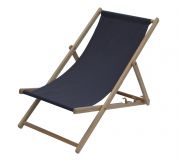 Șezlong clasic din lemn Bahamas- GRAFIT