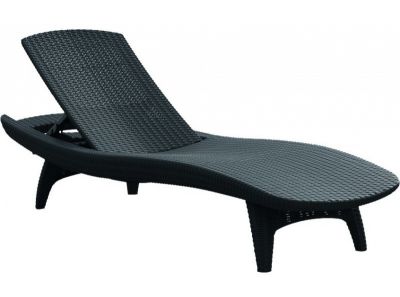 Șezlong Polyratan PACIFIC antracit