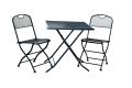 Masă metalică de grădină ZWMT-70F - 72 cm, pliabilă