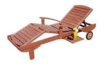 Șezlong de grădină din lemn MELAS FSC