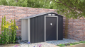 Casă de grădină LUKE A, 195 x 278 x 127 cm, gri