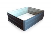 Pat supraînălțat, din metal, 60 x 60 cm