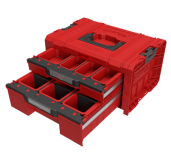 Organizator cu sertare, 46 x 32 x 26 cm, roșu