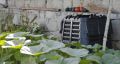Composter de plastic pentru grădină, negru, 480 l