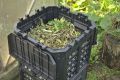 Composter din plastic pentru grădină, negru, 300 l