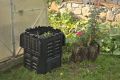 Composter de plastic pentru grădină, negru, 360 l