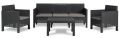 PENELOPE 5 SEATER set de plastic de grădină, grafit