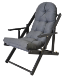 Șezlong de gradina BORNEO, antracit